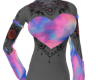 tie dye heart top