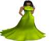 JD LIME GREEN BALL GOWN