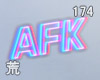 R. Neon Afk Sign