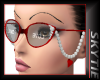 PEARLS GLASSES /red