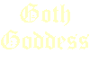 Goth Goddess Yellow