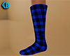 Blue Socks Plaid Tall F