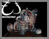 Punk Teddy on the head