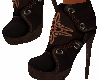 dark brown suede boots