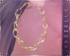 E~ Chain Earrings Gold