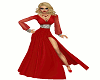 Elegant Gown Ruby Red
