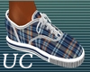 UC  BLUE PLAID SNEAKERS