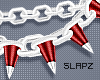 !!S Spike Choker Maroon