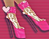 ♥PLASTIC PINK HEELS