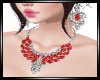 BB|Red Dia Jewelry Set