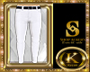 white formal pants