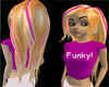 funky blonde&pink hair