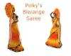 Pinkys Blorange Saree