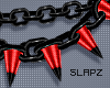 !!S Spike Choker Red L