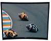 Wall TV Motorcycle Race