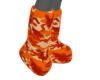 ORANGE CAMO FUR BOOTS