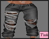 black low rise jeans