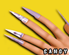 !C  Glitter Marble Nails
