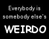 Everybody is....