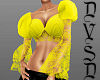 Yellow Sleeved Laced Top