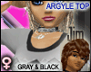 Argyle Gray and Black