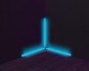 Corner Neon Lamp Blue