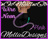 [M]Wire Neon Tail~Pink