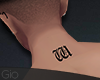 [] W Neck Tattoo
