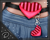!D! Heart Bag Belt Pink1