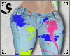 S| XXL Paint Jeans