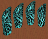 Blue Leopard Chairs