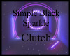 ! Black Sparkle Clutch