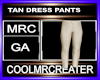 TAN DRESS PANTS