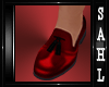 LS~TASSELED LOAFERS RED