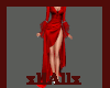 El Sexy Red Drapped Gown