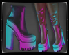 Sheer Ankle Boots Neon