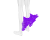 purple leg fur