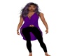 {LS} Lace Pants Purple