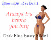 Dark blue busty bikini