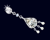 Diamond pearl earring S