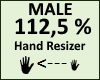 Hand Scaler 112,5% Male