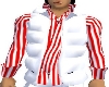 White Red Down Jacket