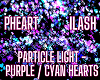 PURPLE / CYAN HEARTS