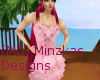 *M* pink/lacy dress