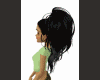 Black ponytail addon
