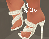 White Sparkle Sandals