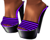 Purple Black Stripe Shoe