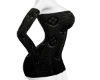 LV BLK Leather Dress