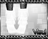 V| White Fringe Boots