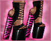 'K' Zebra Pink Heels